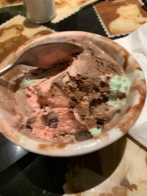 Spumoni.  I forgot to photograph it when it was pretty