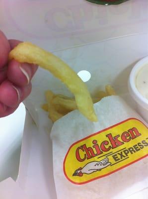 These fries need hotter oil.