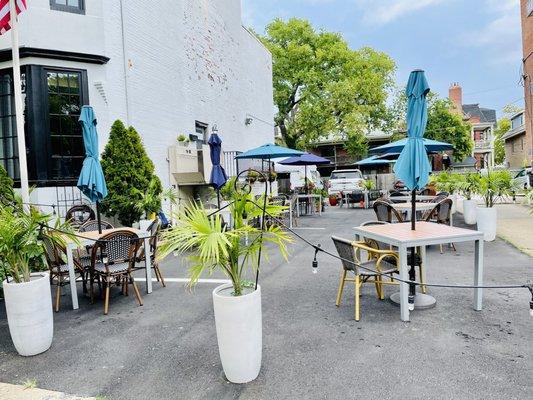 Outdoor dining patio