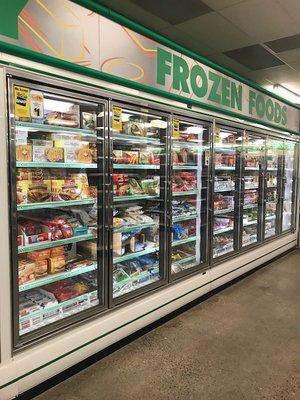 Large frozen and refrigerated section!