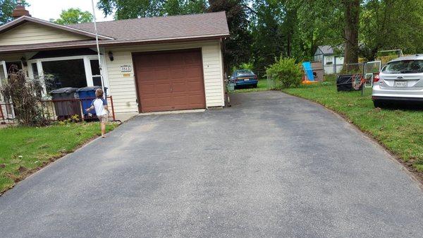 My driveway before