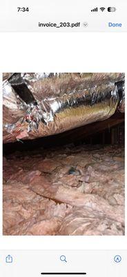 Insulation installed