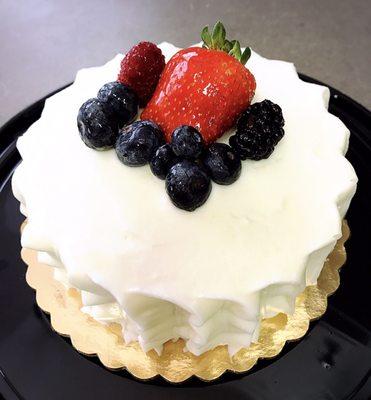 Love the Berry Chantilly cake here! This mini cake is $10!