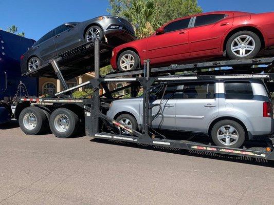 Vehicle loaded up and ready to go!