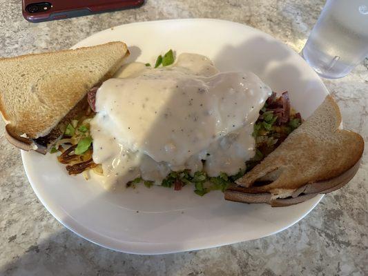 Loaded corned beef hash special.  Excellent!