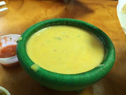 Queso...Add a mix of Light Green and Red for a kick!