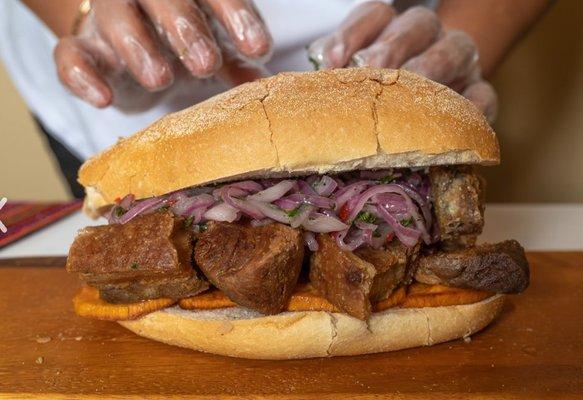 Pan con Chicharron (Pork Belly Sandwich)