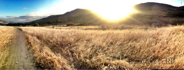 One of Summers setting Suns over the hills and through the trails