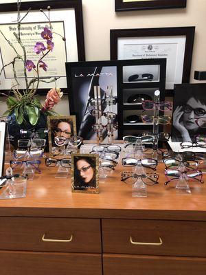 Great array of designer eyeglasses