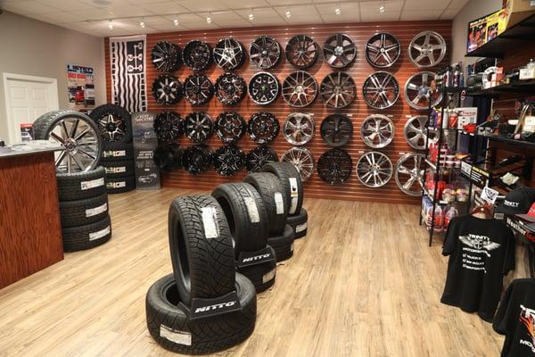 Trinity Motorsports Wheel and Tire Selection. Best availability and knowledge in Pooler and Savannah.