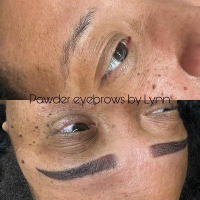 Powder eyebrows by Lynn