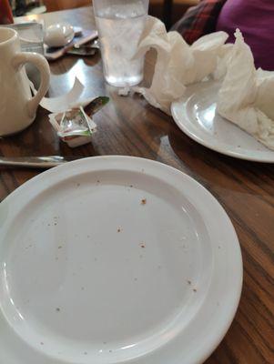 Yes empty plates... It was that good