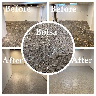 Basement floor coating