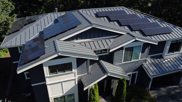 Solar on metal roof