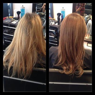 Before and after color by Sarah Wickens