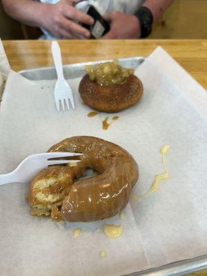 Apple pie donut and maple donut !!