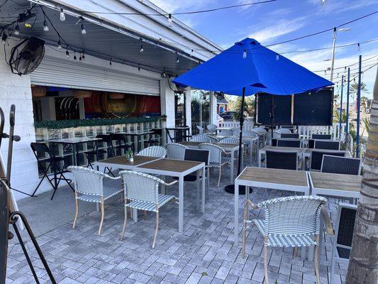 Dining area outside