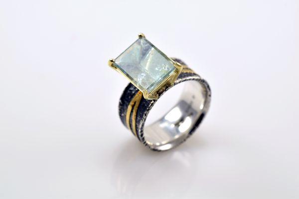 Micky Roof Blue Topaz Ring