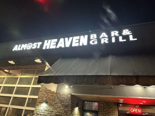 Marquee of Almost Heaven.