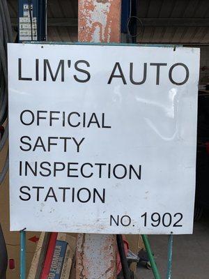 I always get my inspection here because they take care of problems fast so you can get it done the first time coming!