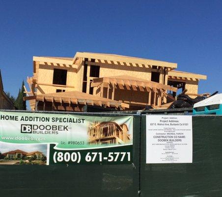 Framing - Walnut Ave. Burbank After Completion