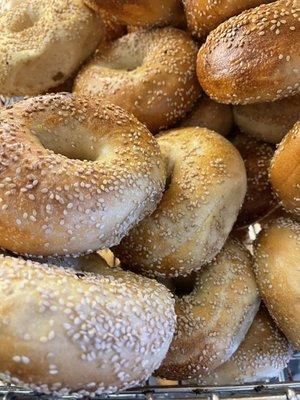 Fresh bagel options!