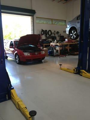 Working on a Jetta