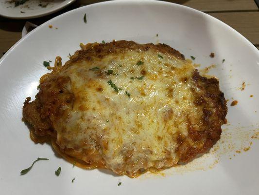 Drunken chicken parmigiana