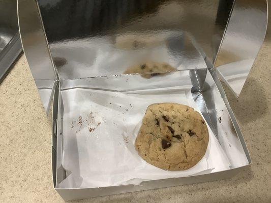 What's left of a 1/2 dozen cookie order from yesterday