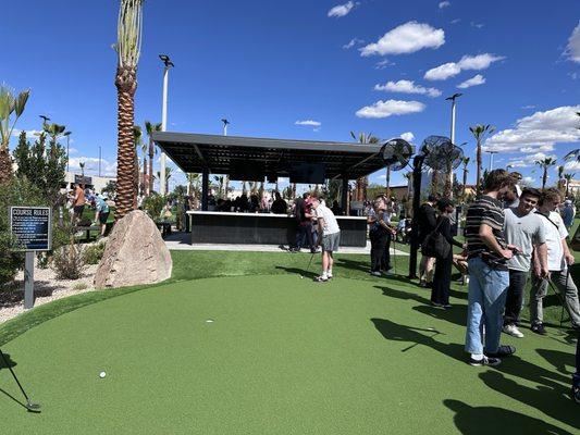 Remote bar on course