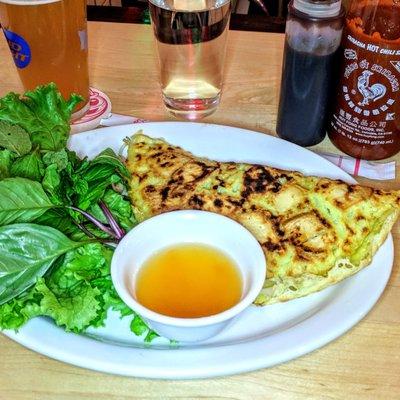 Banh Xeo Chay - Vegetarian Rice Crepe