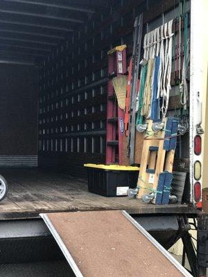 Proper straps, dollies, tools, rubber bands, tape, and tools are necessary to complete a move and provide 100% satisfaction.