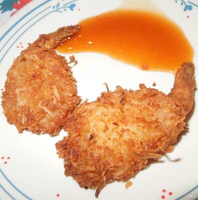 Really tasty coconut shrimp