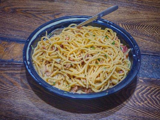 It was National Spaghetti Day and I visited Sorrento for spaghetti carbonara.