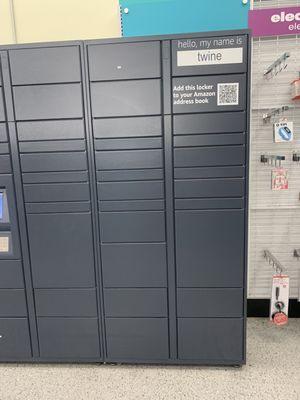 Amazon locker inside names twine