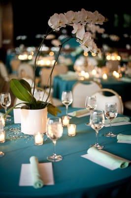 table set up in the main room