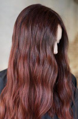 Red balayage