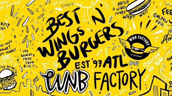 WNB FACTORY - WINGS & BURGER

WINGS, TENDERS,

FRIED FISH PLATTERS, FRIED SHRIMP PLATTERS, 

BURGER, FRIED CHICKEN SANDWICH 

CHEESESTEAKS