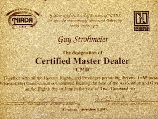 Strohmeier's Auto Center CA Used Cars - Certified Master Dealer