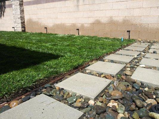 Installation on Concrete, Dirt, River Rocks, Pavers, Sprinklers & Sod.