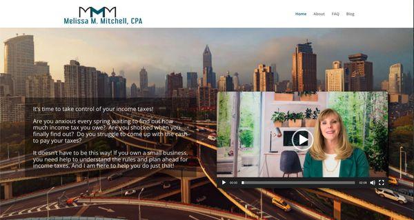 Website I built for Melissa M. Mitchell CPA