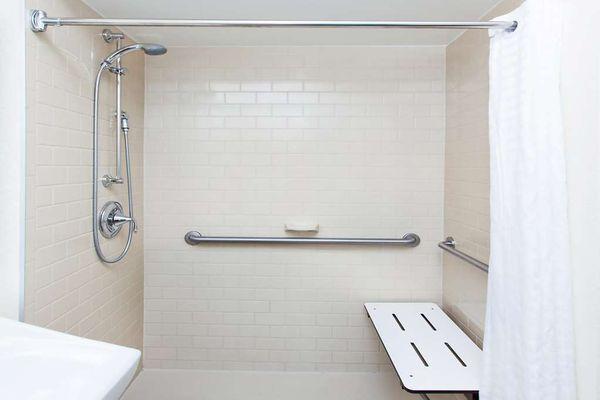 Accessible Guest Bath with Roll In Shower