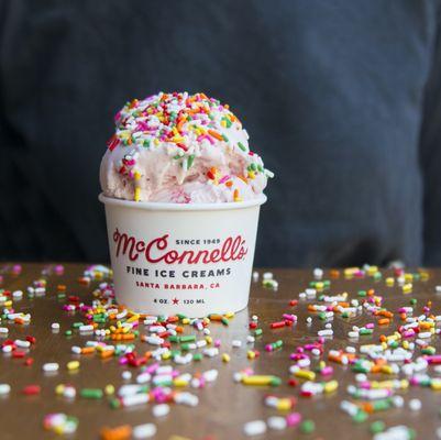 McConnell's Single Scoop with sprinkles