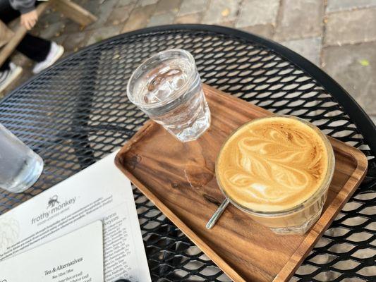 Cortado (with sparkling water)