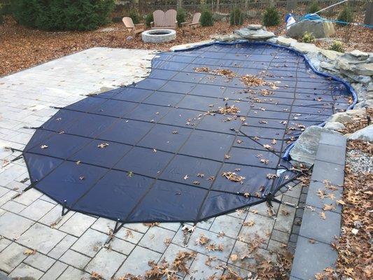 Swimming pool safety cover sales and installation