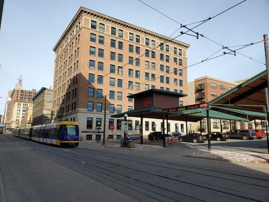 Northwester Building, Suite 345. The Northwestern Building overlooks the St. Paul Farmer's Market and CHS Field.