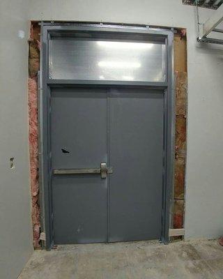 Custom door design frame and install.