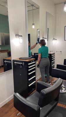 Salon cleaning services