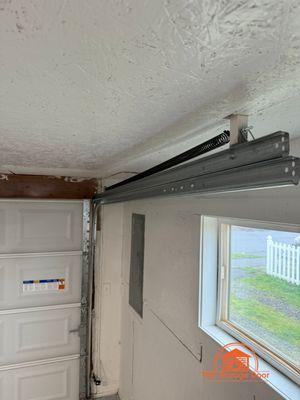 Garage door opener installation.