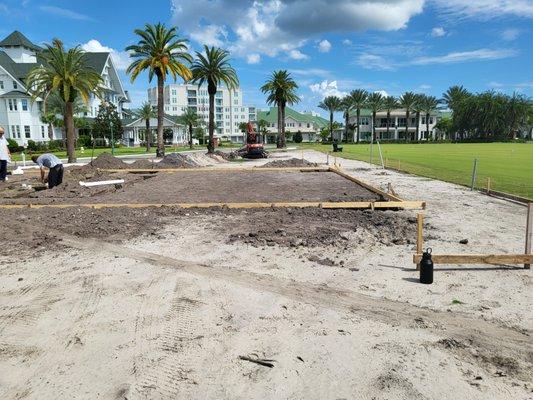 Belleair Country Club
Croquet court pavillion underground rough in